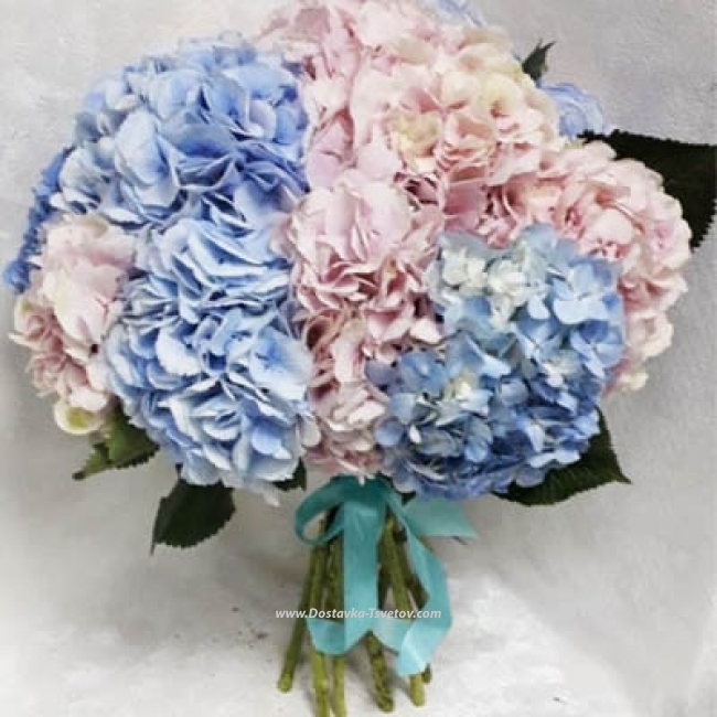Букет из 15 гортензий "Чарующий Взгляд" - Фото #2
