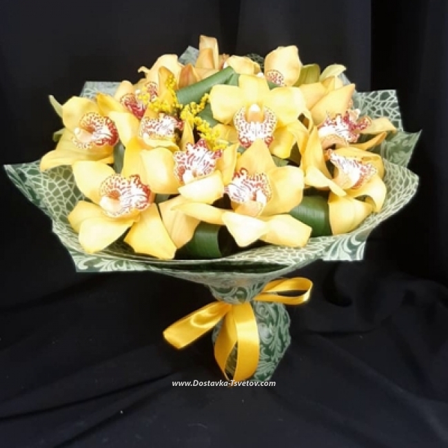 Желтые орхидеи "Жар-Птица" - Фото #3
